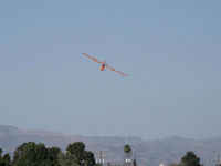 N6230L @ SZP - 1964 Schweizer SGU-2-22E Glider, on final Rwy 22 killing altitude-note spoilers up - by Doug Robertson
