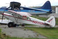 N91117 @ LHD - 1981 Piper PA-18-150, c/n: 18-8109072 at Lake Hood - by Terry Fletcher