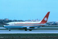 7T-VEK @ LMML - B737-200 registered 7T-VEK seen in Malta moments after landing on Runway32 back in 1983.... - by raymond