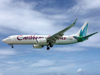 9Y-TAB @ TNCM - Caribbean Airlines  Boeing 737-8Q8 (28233/598) @ SXM / TNCM - by John van den Berg - C.A.C