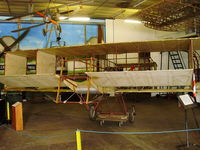 G-BJHV @ EGLB - Voisin Biplane scale reproduction preserved at the Brooklands Museum - by Chris Hall