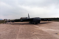 59-2570 @ EGDM - B-52G Stratofortress, callsign Jambo 12, of 62nd Bomb Squadron/2nd Bomb Wing on the flight-line at the 1990 Boscombe Down Battle of Britain 50th Anniversary Airshow. - by Peter Nicholson
