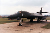 86-0111 @ EGDM - B-1B Lancer, callsign Norse 41, named Ace in the Hole of 319th Bombardment Wing on the flight-line at the 1990 Boscombe Down Battle of Britain 50th Anniversary Air show. - by Peter Nicholson