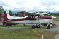 N7084M @ LHD - 1958 Cessna 175, c/n: 55384 at Lake Hood - by Terry Fletcher