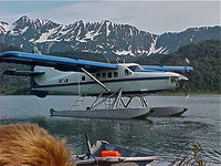 N87AW @ 2R3 - Alaska West Air, Dehavilland DHC-3 Turbo Otter, out at Wolverine Creek, AK preparing for a trip back to Island Lake (2R3). - by Mark Kalfas