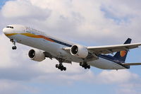 VT-JEH @ EGLL - Jet Airways - by Chris Hall