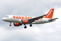 G-EZFM @ EGNT - Airbus A319-111 on finals to 25 at Newcastle Airport in June 2010. - by Malcolm Clarke