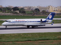 EW-101PJ @ LMML - CRJ-100ER EW-101PJ of Belavia landing on Runway32 bringing the Belarus Football Team to Malta. - by raymond