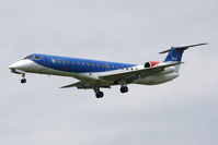 G-RJXF @ EGNT - Embraer EMB-145EP on finals to 25 at Newcastle Airport in June 2010. - by Malcolm Clarke