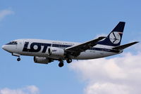 SP-LKC @ EGLL - LOT Polish Airlines Boeing 737-55D - by Chris Hall