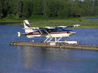 N222RL @ 2R3 - Alaska West Air Dehavilland DHC-2, N222RL docked at 2R3 (Island Lake-Kenai, AK).