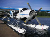 N21PG @ 2R3 - Alaska West Air Dehavilland DHC-3, N21PG docked at 2R3 (Island Lake-Kenai, AK).