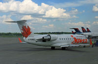 C-FWRT @ KMSP - A Canadian regional jet prepares for its journey back north from Minneapolis. - by Daniel L. Berek