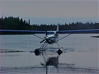 N87AW @ 2R3 - Alaska West Air Dehavilland DHC-3, N87AW arriving 2R3 (Island Lake-Kenai, AK). - by Mark Kalfas