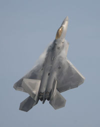 08-4157 @ KSTC - F-22 Raptor at the 2010 Great Minnesota Air show - by Todd Royer