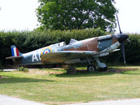 N3310 @ EGBW - Replica Spitfire IX at the Wellesbourne Wartime Museum, now with its prop refitted - by Chris Hall