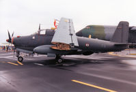 73 @ EGDM - Breguet Alize of 6 Flotille French Aeronavale, callsign FMN 061, on display at the 1990 Boscombe Down Battle of Britain 50th Anniversary Airshow. - by Peter Nicholson
