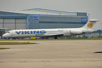 SX-SMS @ EGCC - Viking Hellas MD83 lands at Manchester UK - by Terry Fletcher