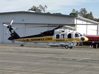 N160LA @ POC - Parked near fuel truck and standing by for a call out - by Helicopterfriend