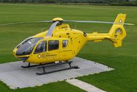 G-NWEM @ EGCB - 2003 Eurocopter Deutschland Gmbh EC135 T2, c/n: 0270 the former G-SSXX , now based at City of Manchester