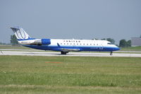 N829AS @ DAY - United Express, seen during the Dayton International Airshow - by GWilks