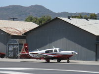 N330CF @ SZP - 2007 Mooney M20TN ACCLAIM, Continental TSIO-550-G 280 Hp, Turbo-normalized twin turbochargers & dual intercoolers, at 242 Kts @ FL250 is the fastest production piston single-beats C400, SR22, G36, taxi - by Doug Robertson