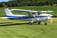 N96573 @ 2D7 - Arriving at Beach City, Ohio during the Father's Day fly-in. - by Bob Simmermon