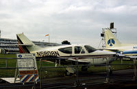 N5808N @ FAB - Commander 114 demonstrator on display at the 1978 SBAC Farnborough Airshow. - by Peter Nicholson