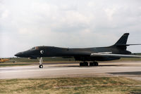 86-0111 @ EGDM - B-1B Lancer named Ace in the Hole of 319th Bomb Wing lined up for take-off at the 1990 Boscombe Down Battle of Britain 50th Anniversary Airshow. - by Peter Nicholson