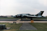 XH558 @ EGDM - Vulcan B.2 of the Vulcan Display Team lined up for take-off at the 1990 Boscombe Down Battle of Britain 50th Anniversary Airshow. - by Peter Nicholson
