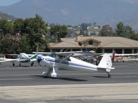 N2435K @ SZP - 1947 Luscombe 8E SILVAIRE, Continental C85 85 Hp, landing roll Rwy 22 - by Doug Robertson