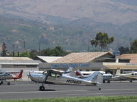 N1748D @ SZP - 1951 Cessna 170A, Continental C145 145 Hp, taxi off the active - by Doug Robertson