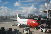 LN-KKV @ ENGM - DY1502 to Praha (PRG) on Gate A39 in Oslo/Gardermoen (OSL).....LN-KKV....Boeing 737-300....Røros Flyservice Ground Handling....:) - by Samuel Gombos