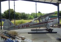 G-APBE @ EGKA - Auster 5 (minus propeller) in what should in the future develop into a hangar at Shoreham airport