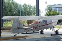 G-APBE @ EGKA - Auster 5 (minus propeller) in what should in the future develop into a hangar at Shoreham airport