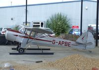 G-APBE @ EGKA - Auster 5 (minus propeller) in what should in the future develop into a hangar at Shoreham airport