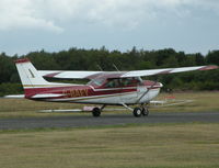 G-BAEY @ EGLK - THIELERT CENTURION POWERED F172M HEADING TO RWY 25 RUN UP AREA - by BIKE PILOT