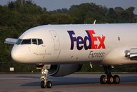 N921FD @ ORF - A close-up of the nose of FedEx Maggie N921FD (FLT FDX307) exiting RWY 5 at Taxiway Echo after arrival from Memphis Int'l (KMEM). - by Dean Heald