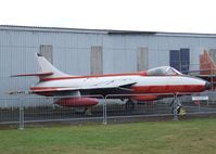 E-424 @ X3DT - Hawker Hunter F51 at the AeroVenture, Doncaster - by Ingo Warnecke