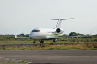 N604AU @ EGFH - Anza Aviation's Challenger 604 visiting Swansea Airport. Ex-N322BX. - by Roger Winser
