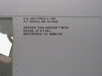 01-1462 @ NTD - Lockheed C130J-515 HERCULES 'City of Santa Paula' of Channel Islands Air National Guard, Four Allison T56-A-15 Turboprops 4,500 shp each, Data - by Doug Robertson