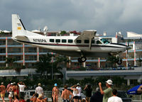 N785PA @ SXM - Over famous Maho Beach - by Wolfgang Zilske