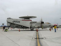 165824 @ NTD - Northrop Grumman E2C HAWKEYE of VAW-112, two Allison T56-A-8A 4,050 shp each - by Doug Robertson