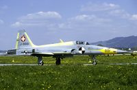 J-3001 @ LSME - For many years J-3001 was the trials aircraft of the Swiss AF. With the withdrawl eminent this low hour airframe has been transferred to active squadron service.