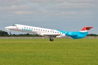 LX-LGY @ EIDW - Luxair rotating from r/w 28 - by Robert Kearney