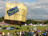 G-PLLT - Rearside of new Lintsrand Pallet Shape at 2010 Bristol Balloon Fiesta - by Terry Fletcher