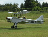 G-BYKS @ EGHP - LEOPOLDOFF LANDING RWY 03 AT POPHAM AUSTER FLY-IN - by BIKE PILOT