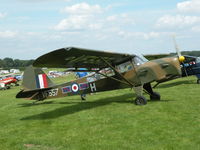 G-ARHM @ EGHP - HOTEL MIKE IN RAF SCHEME. POPHAM AUSTER FLY-IN 2010-08-08 - by BIKE PILOT