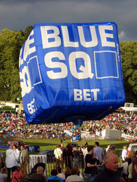 G-CFXI - Linstrand Blue Square Balloon at 2010 Bristol Balloon Fiesta - by Terry Fletcher