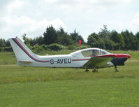 G-AVEU @ EGHP - ECHO UNIFORM TAXYING IN AND LOOKING RATHER LIKE AN SF.260. POPHAM AUSTER FLY-IN 2010-08-08. - by BIKE PILOT